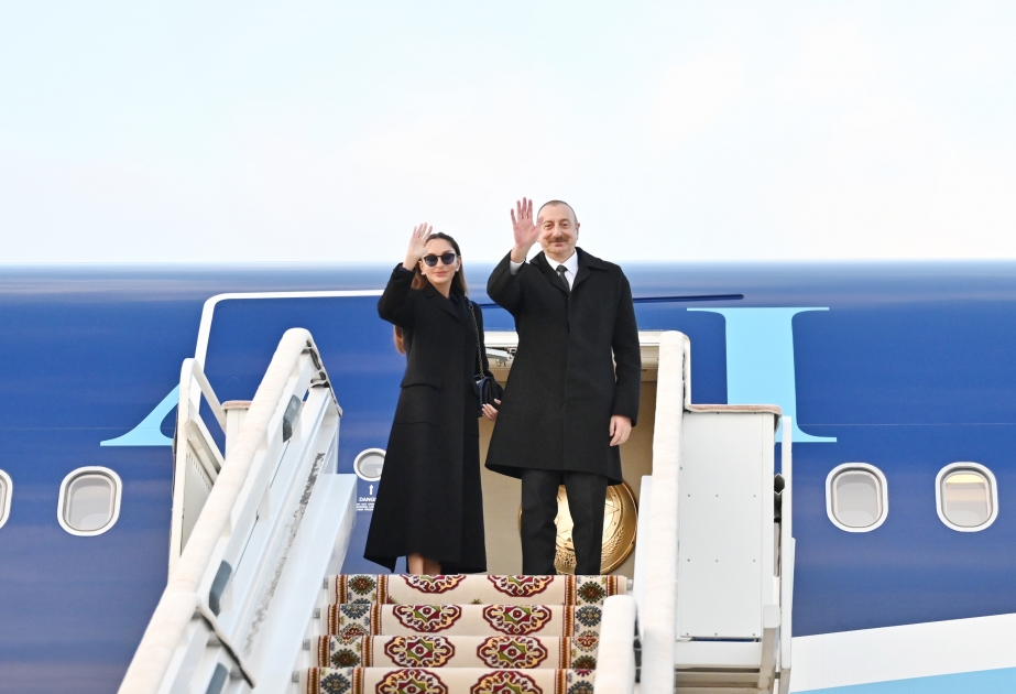 Präsident Ilham Aliyev beendet seinen Besuch in Turkmenistan VIDEO