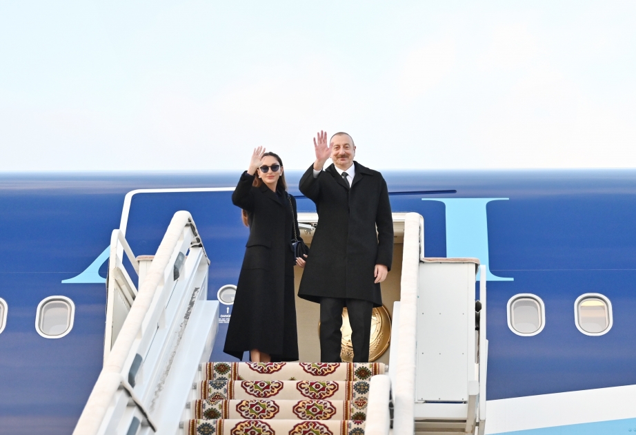 El Presidente Ilham Aliyev completó su visita a Turkmenistán