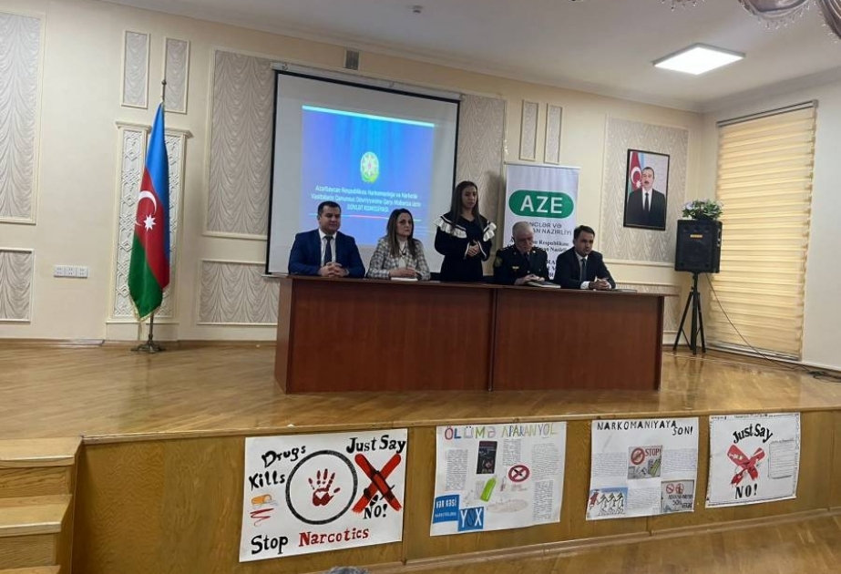 Şagirdlər “Narkomaniyaya birlikdə yox deyək!” mövzusunda maarifləndiriliblər