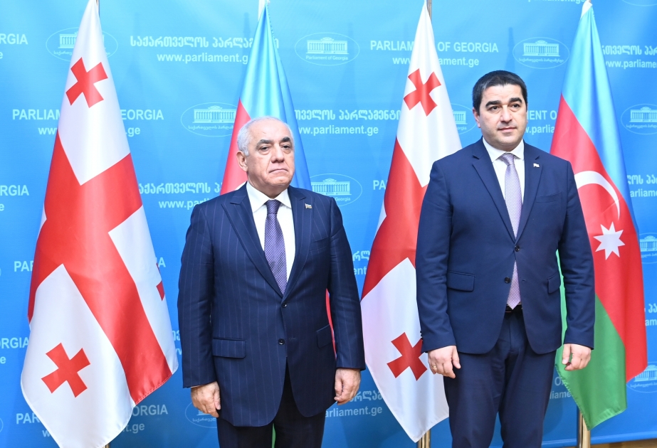 Baş nazir Əli Əsədov Tbilisidə Gürcüstan parlamentinin sədri ilə görüşüb