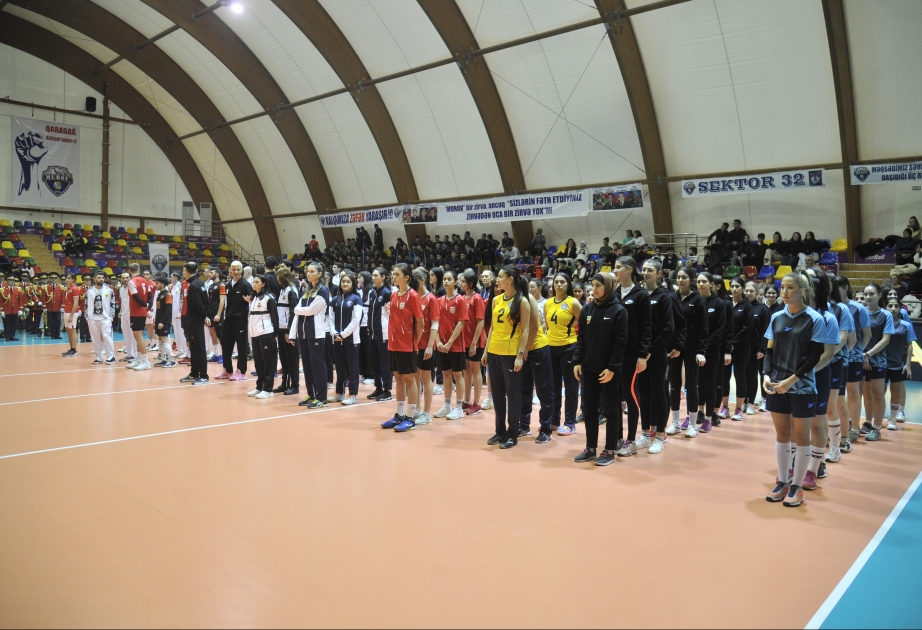 Voleybol üzrə Azərbaycan çempionatlarında yeni mövsümün açılış mərasimi olub