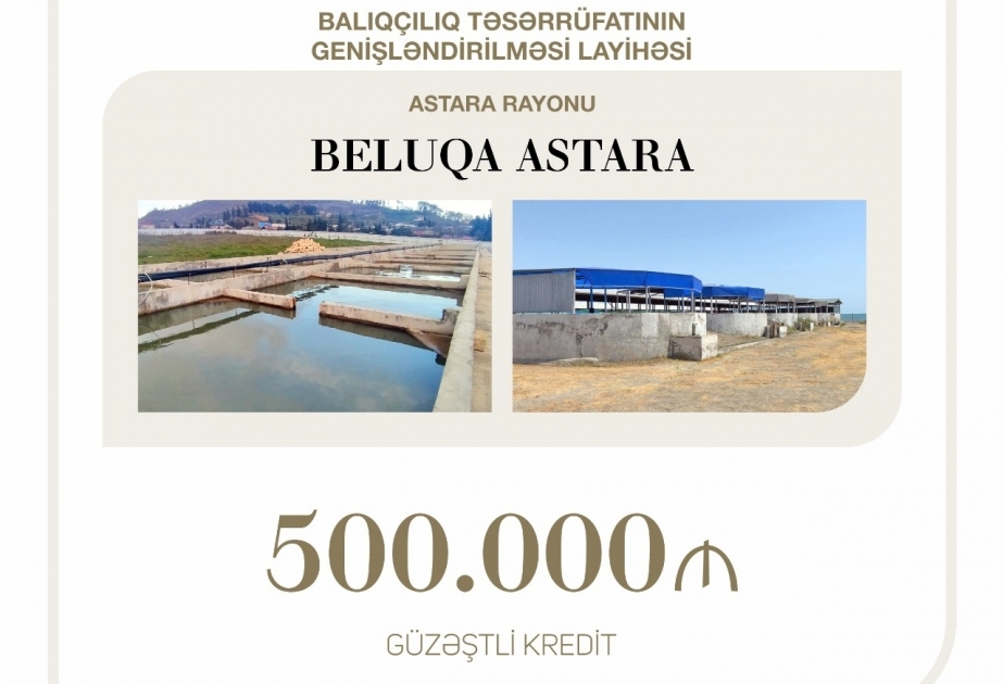 Entrepreneurship Development Fund provides 500,000 ₼ in concessional loan to Beluga Astara LLC