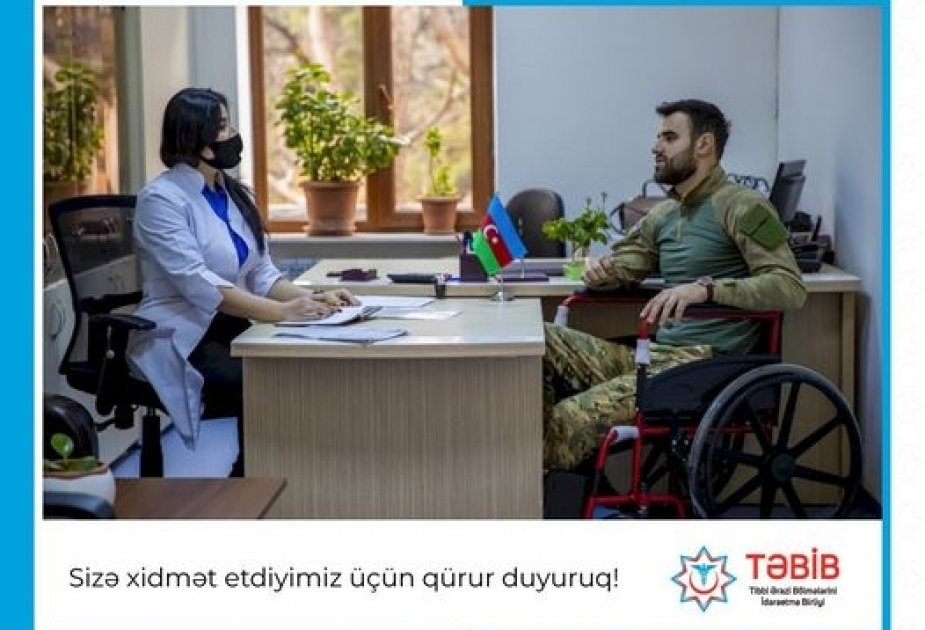 Vətən müharibəsi iştirakçıları və şəhid ailəsi üzvlərinə 113 min 552 tibbi xidmət göstərilib