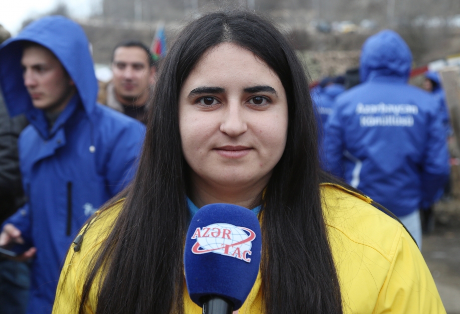 Aksiya iştirakçısı: Yeraltı sərvətlərin yağmalanmasını qəbul edə bilmərik