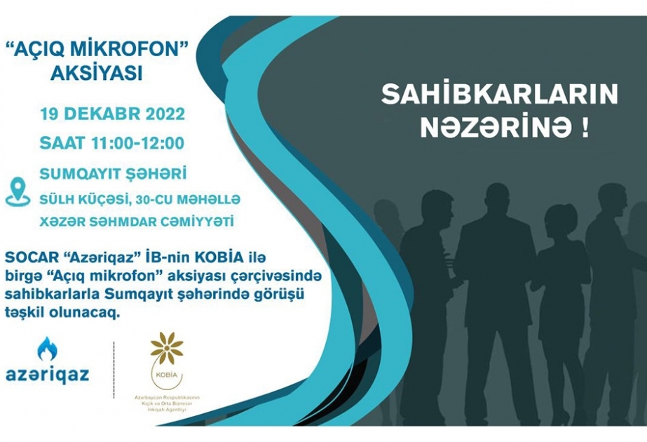 “Azəriqaz”ın sahibkarlarla növbəti görüşü Sumqayıtda keçiriləcək