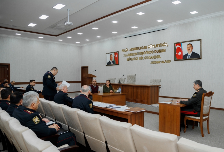 Daxili işlər naziri Xaçmazda vətəndaş qəbulu və sıra baxışı keçirib
