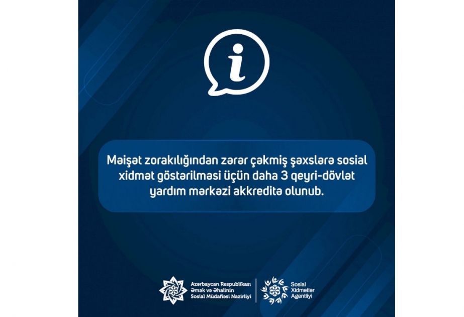 Məişət zorakılığından zərər çəkənlərlə əlaqədar daha 3 yardım mərkəzi akkreditə olunub