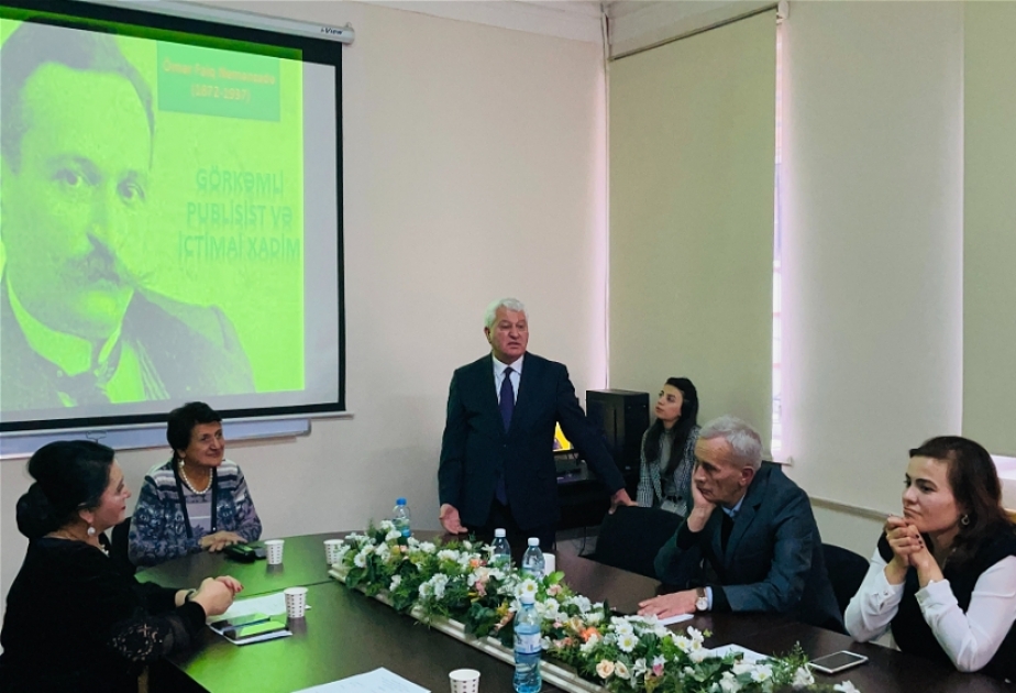 ADU-da Ömər Faiq Nemanzadənin 150 illiyi qeyd edilib