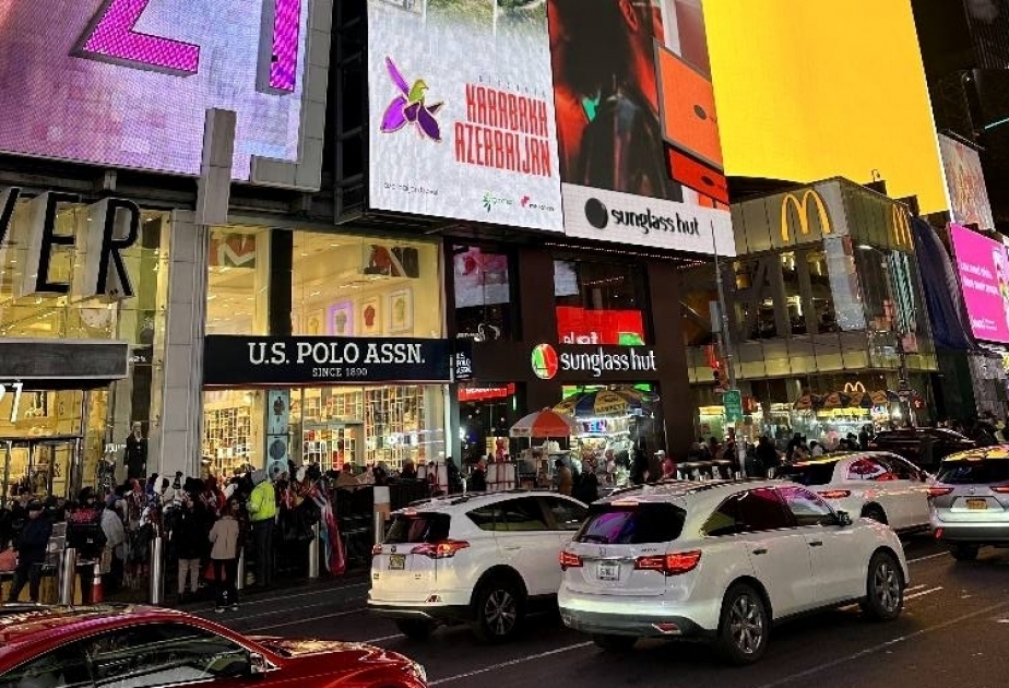 La acción de protesta en la carretera Khankandi-Lachin se muestra en Nueva York