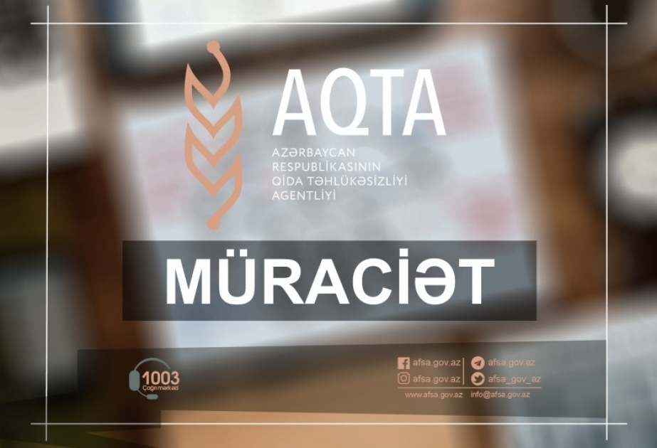 AQTA yanvarın 1-dən qüvvəyə minəcək yeni qanunla bağlı sahibkarlara müraciət edib