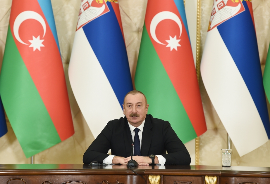 Prezident İlham Əliyev: Gələn ildən Azərbaycanın elektrik enerjisinin Serbiyaya ixracı üçün əməli addımlar atılacaq