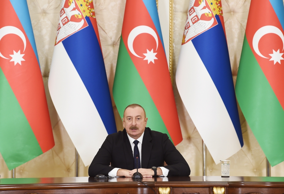 Prezident İlham Əliyev: Azərbaycan-Serbiya əlaqələri dostluq və qarşılıqlı anlaşma üzərində qurulub