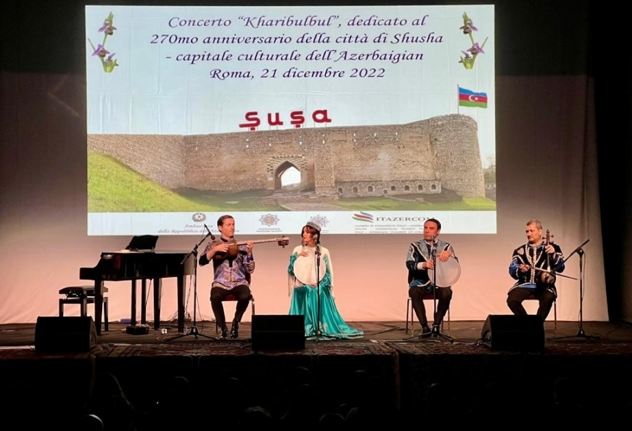 «Харыбюльбюль»: концерт, посвященный «Году города Шуша» в Риме