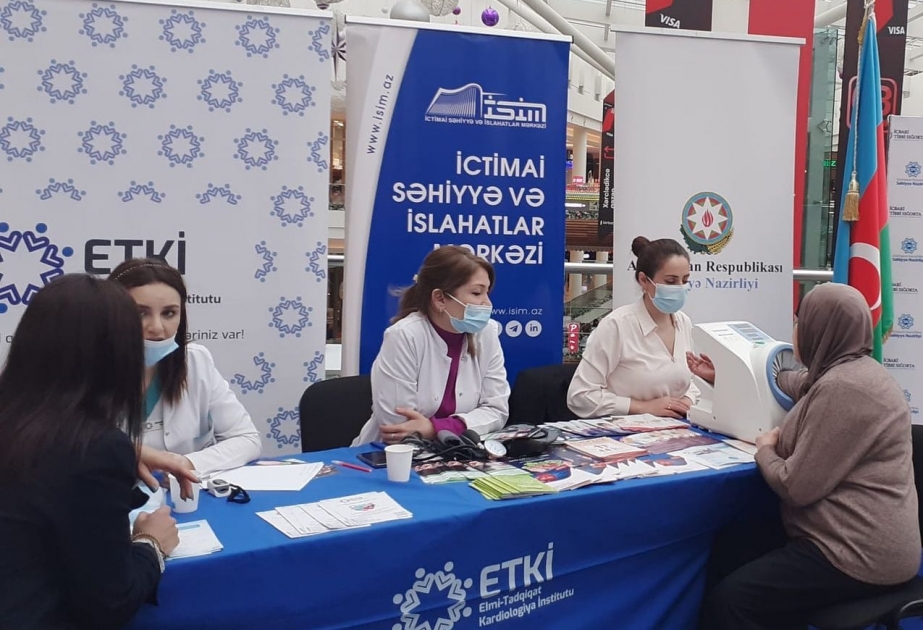 “Gənclik Mall” Ticarət Mərkəzində maarifləndirici-tibbi aksiya təşkil olunub