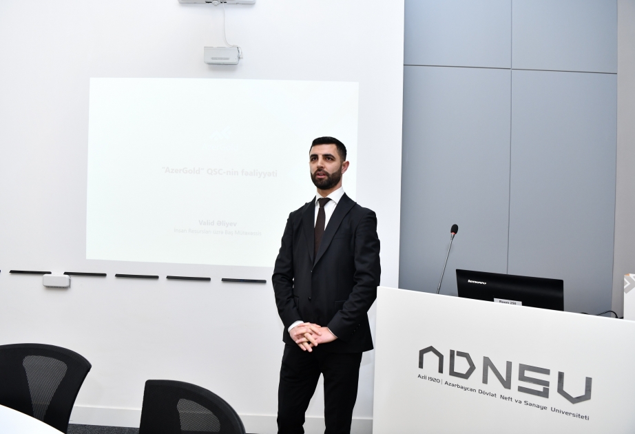 ADNSU-da “AzerGold” QSC-nin fəaliyyətinə dair təqdimat