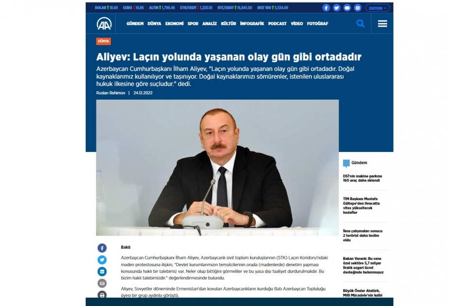 Qərbi Azərbaycandan olan bir qrup ziyalı ilə görüş Türkiyə mediasının gündəmində