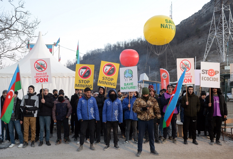 Ekoaksiya: Laçın-Xankəndi yolunda Dövlət Himnimizin sədaları ucalıb