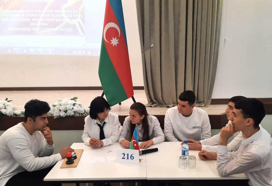 Şagirdlər arasında keçirilən intellektual oyunun qalibləri müəyyənləşib