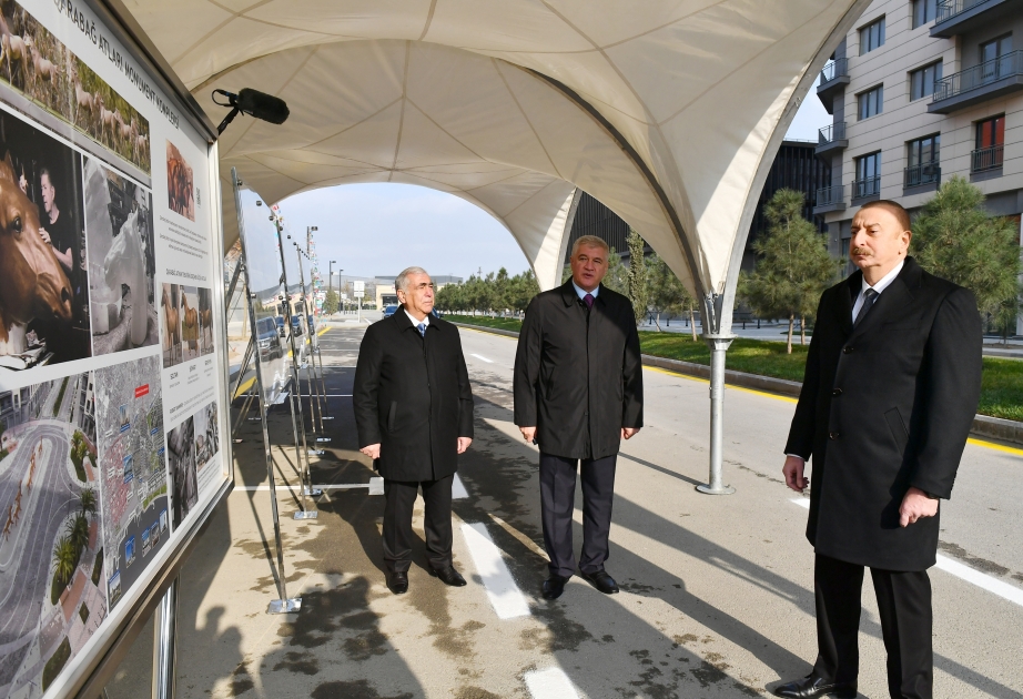 В Центральном парковом квартале Белого города Баку завершилось строительство ряда инфраструктурных объектов  Президент Ильхам Алиев ознакомился с проделанной работой, заложил фундамент Комплекса «Карабахские скакуны»  ОБНОВЛЕНО ВИДЕО