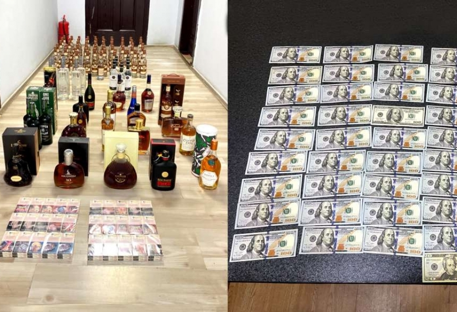 Gömrükçülər spirtli içkilər, siqaretlər və xarici valyuta aşkarlayıblar
