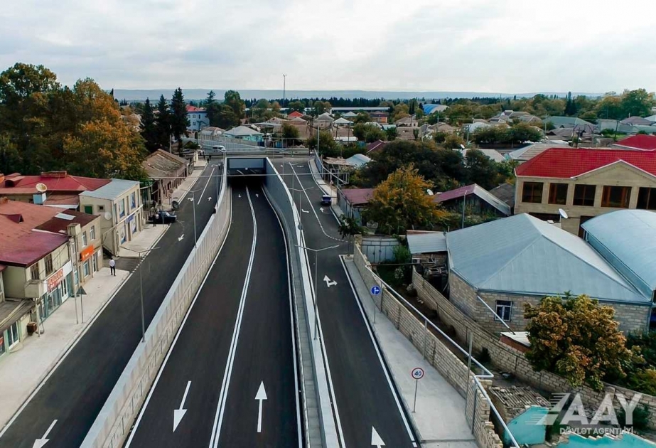 Tovuzda yeni avtomobil tuneli inşa edilib VİDEO