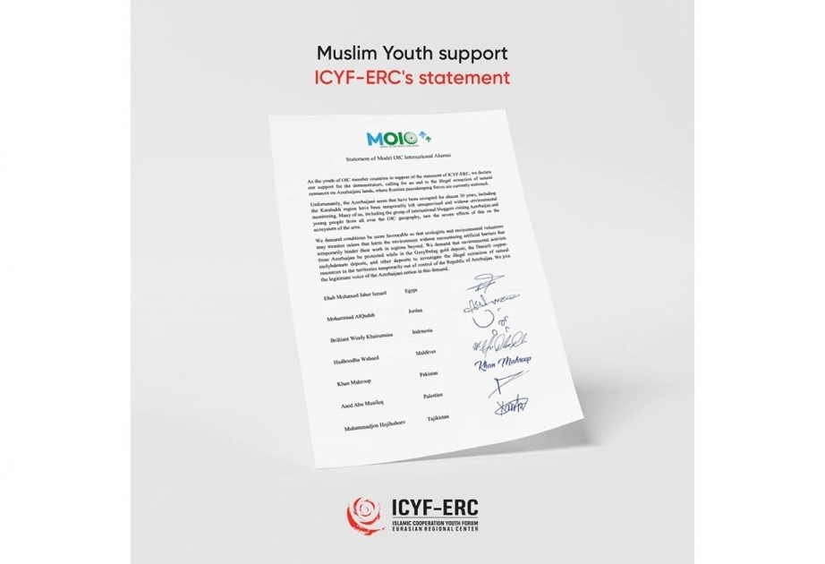 International "Model OIC" clubs’ graduates express support for eco-action on Shusha-Khankendi road