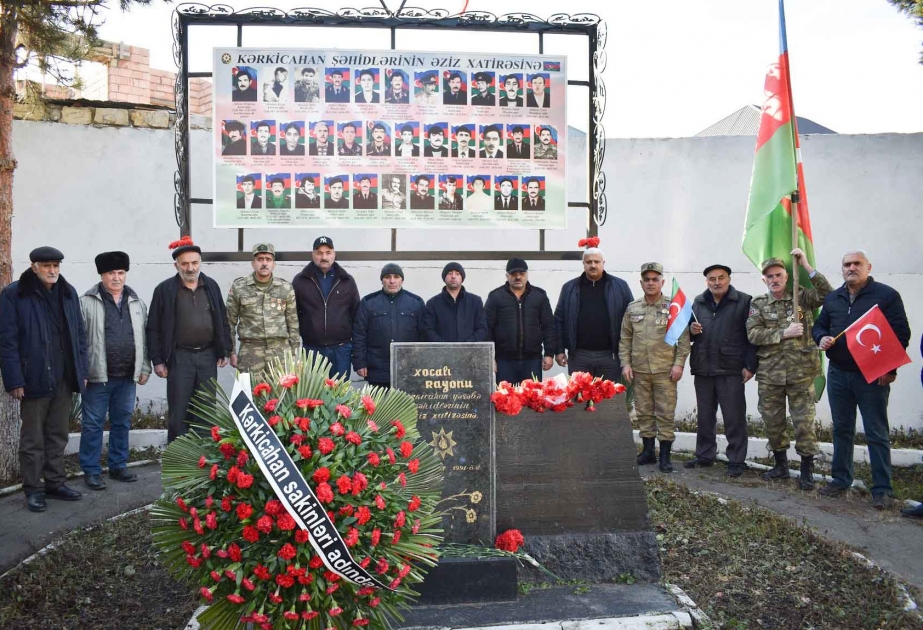 Kərkicahan şəhidlərinin xatirəsi anılıb