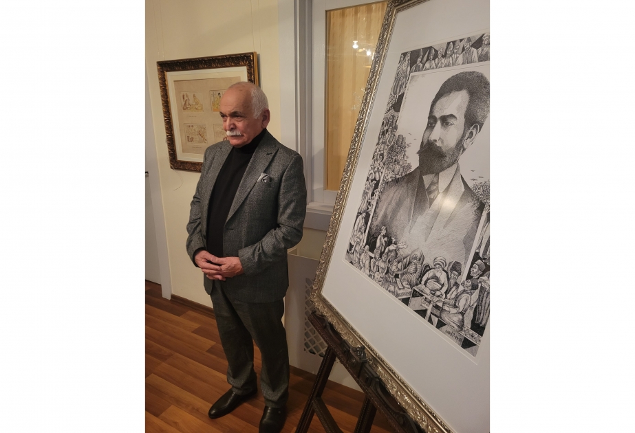Экспозицию Дома-музея Азима Азимзаде пополнил портрет, написанный народным художником Арифом Гусейновым