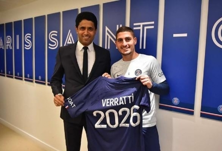 Italian midfielder Veratti extends contract with PSG

