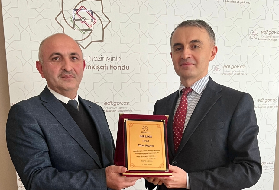 “Qadın və gənc sahibkarlara dəstək” layihəsinin qalibləri mükafatlandırılıb