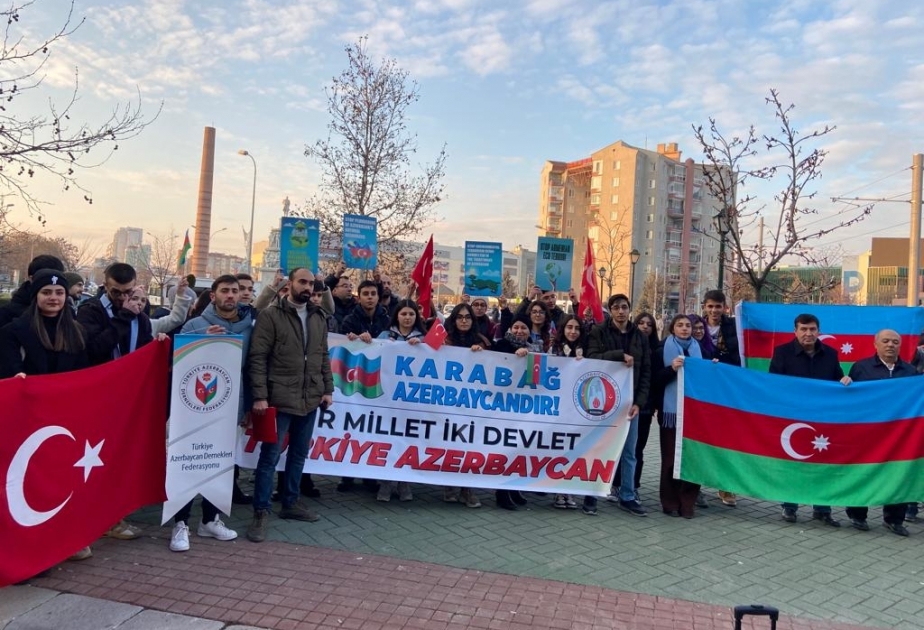 Eskişehirdəki soydaşlarımız Qarabağdakı ekoterrora son qoyulmasını tələb ediblər