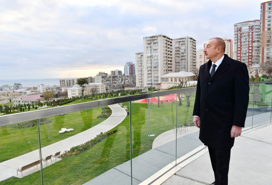 President Ilham Aliyev attended opening of second part of Central Park in Baku VIDEO