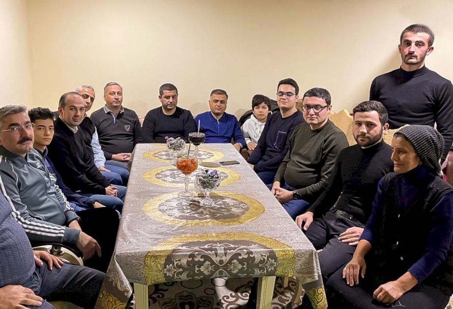 Vətən müharibəsi şəhidi Həmzə Əliyevin ailəsi ziyarət edilib