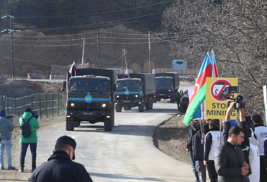 Rusiya sülhməramlılarının daha 4 avtomobili aksiya yerindən maneəsiz keçib