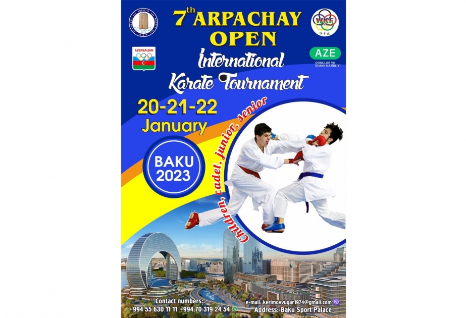 Более 1500 каратистов из 10 стран примут участие в предстоящем в Баку турнире «Arpachay Open»