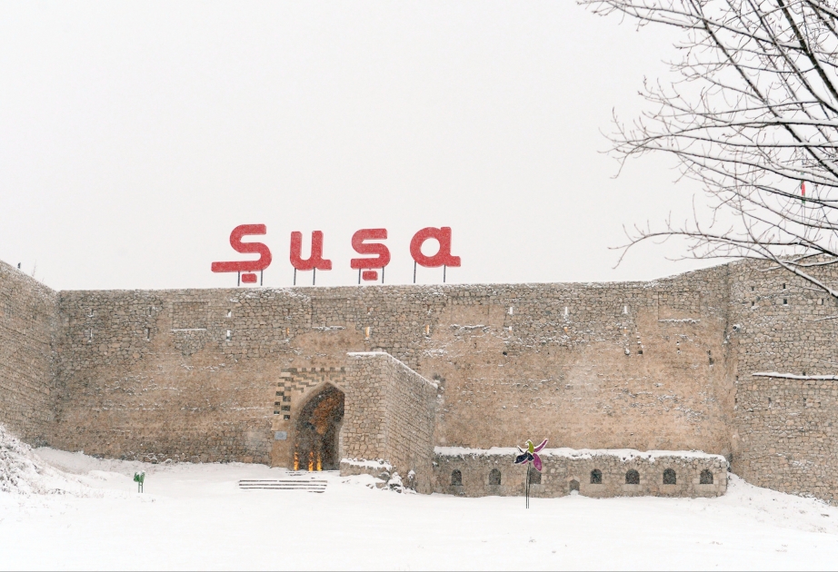 Şuşaya 10 santimetr qar yağıb - FOTOREPORTAJ