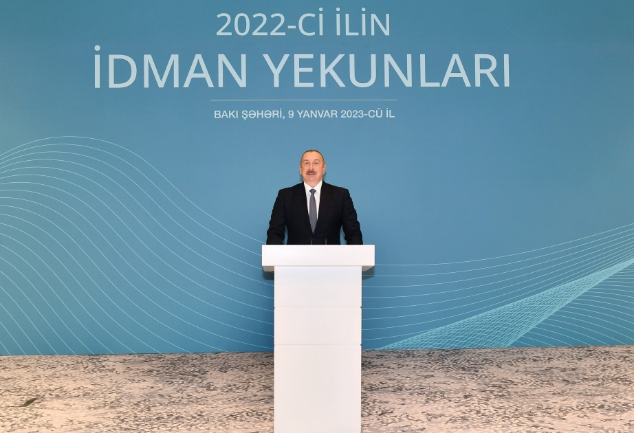 President Ilham Aliyev attended ceremony dedicated to 2022 sporting results VIDEO