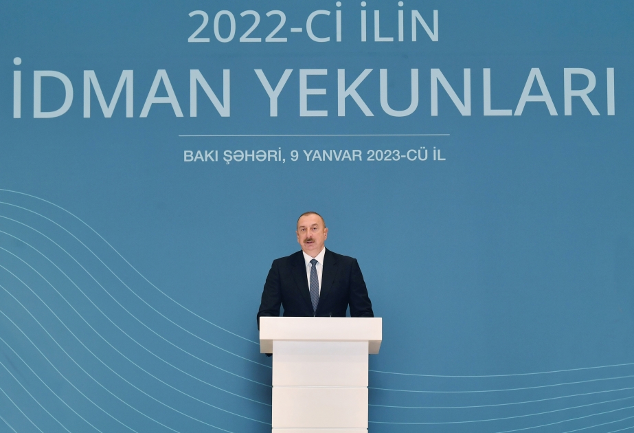 Prezident İlham Əliyev: Hər il olduğu kimi, keçən il də Azərbaycan idmanı üçün uğurlu il olub