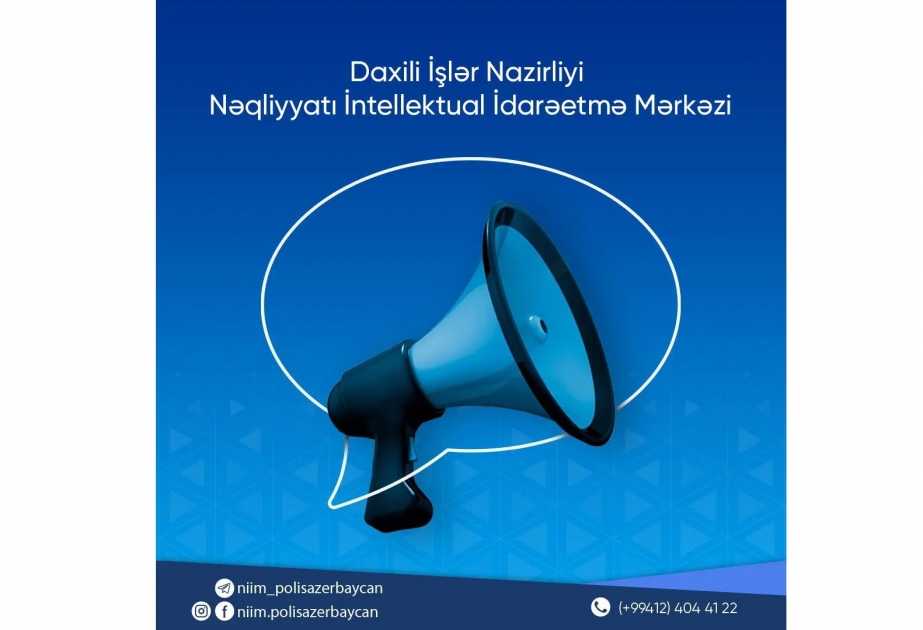 Nəqliyyatı İntellektual İdarəetmə Mərkəzi sürücüləri ara məsafəsinə riayət etməyə çağırır