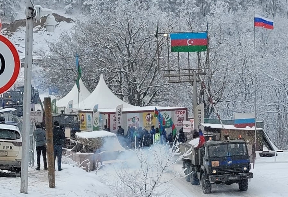 Ten more vehicles belonging to Russian peacekeepers passed freely through Lachin-Khankandi road
