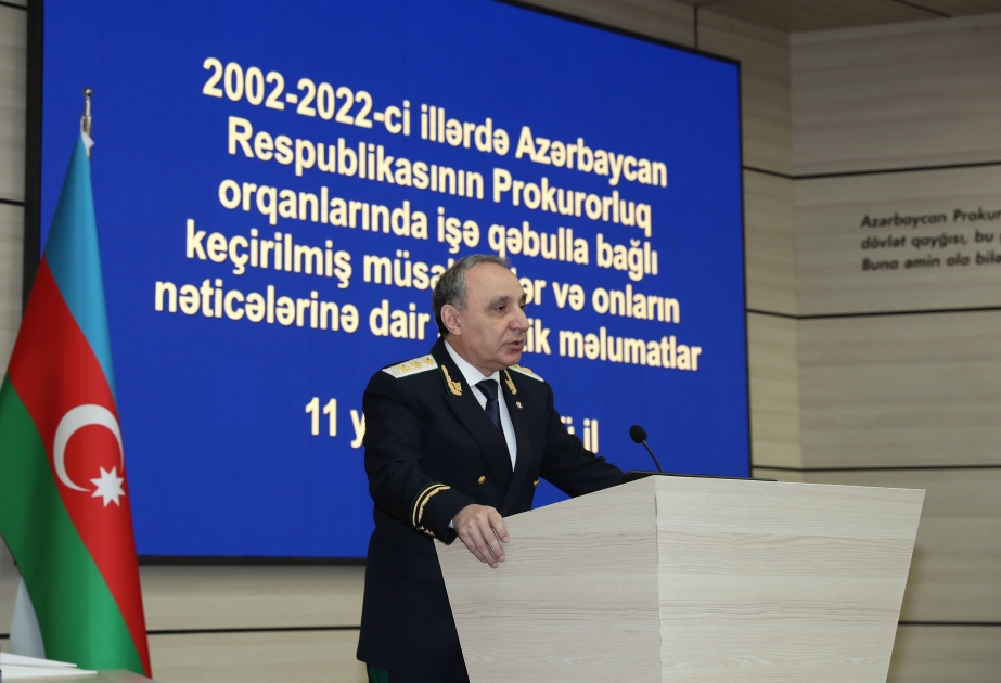 Son iyirmi ildə prokurorluq orqanlarına müsabiqə yolu 1151 nəfər işə qəbul edilib