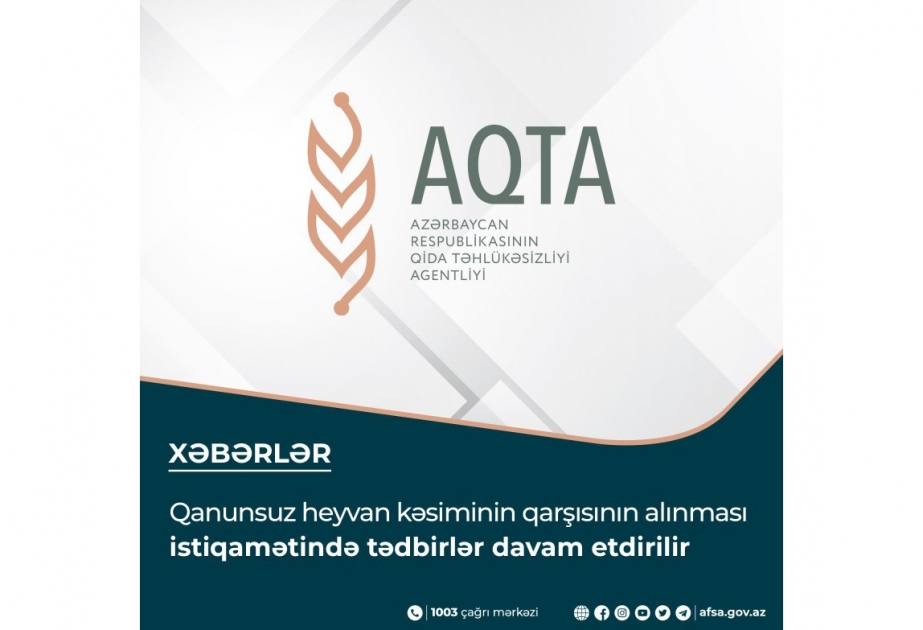 Qanunsuz heyvan kəsimi məntəqələri ilə əlaqədar tədbirlər görülüb