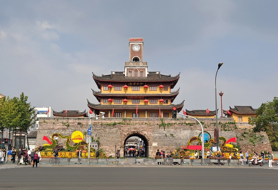 Antike Stadt Xi'an, in der Geschichte und Moderne zusammentreffen