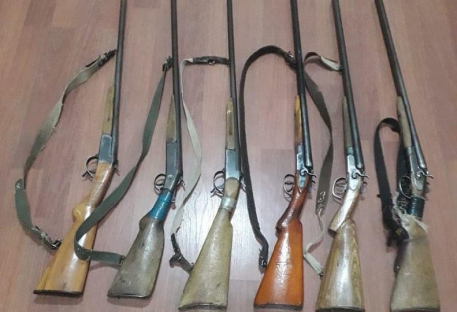 Vətəndaşlardan qanunsuz saxladıqları 12 ov tüfəngi götürülüb