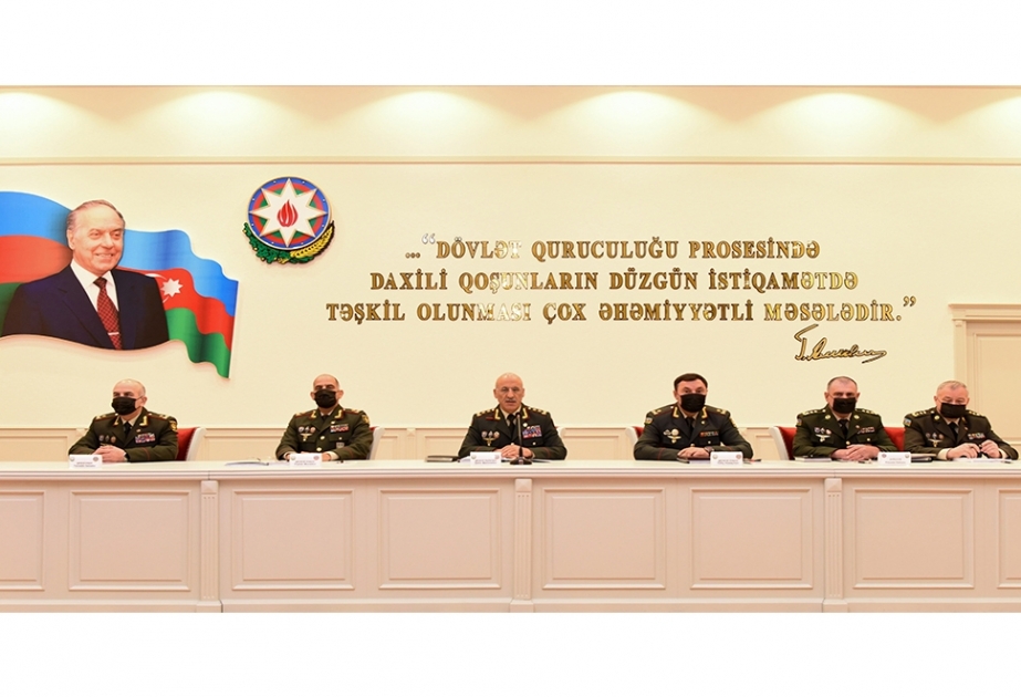 Daxili Qoşunların Hərbi Şurasının növbəti iclası olub