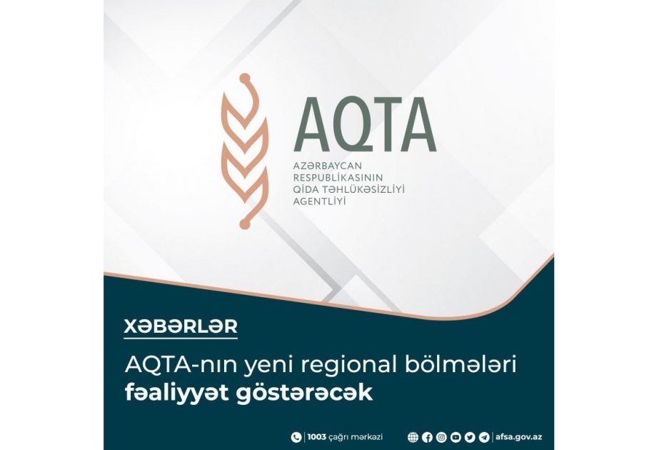Se crean las oficinas regionales de Karabaj y Zangazur Oriental de la Agencia de Seguridad Alimentaria