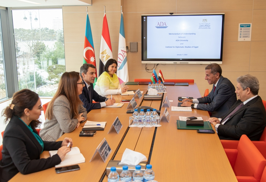 ADA University, Egyptian Institute of Diplomatic Studies sign MoU
