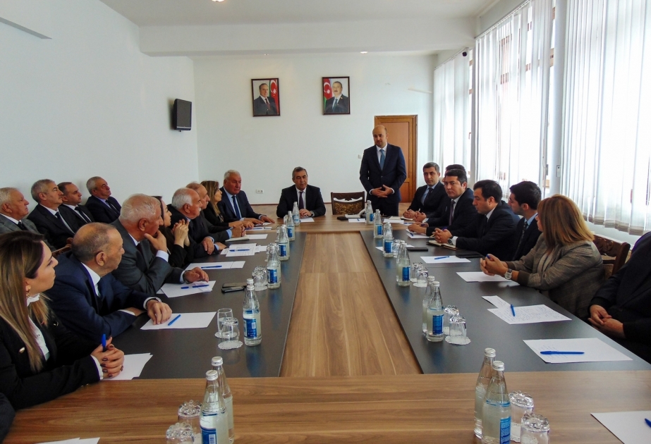 Prezidentin xüsusi nümayəndəsi Cəbrayılın ictimaiyyət nümayəndələri ilə görüşüb