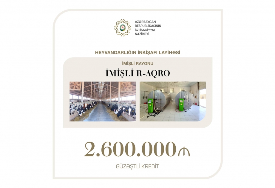 Concessional loan allocated for project aimed at development of livestock in Imishli