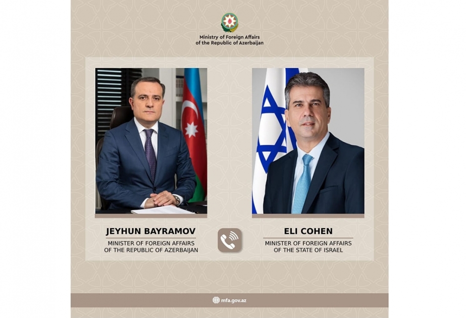 عبر اتصال هاتفي، وزيرا خارجية أذربيجان وإسرائيل يبحثان التعاون